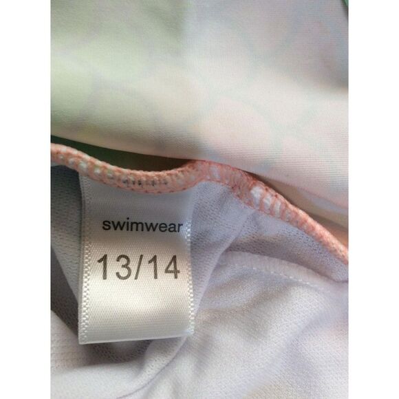 Girl Fish Scale Bathingsuit 13-14 Years Old Multicolor - Picture 3 of 3